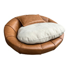 Caminha Pet Poltrona Golden 78cm Courino Caramelo | Bouclé Of